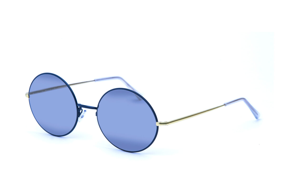Katy, gli occhiali da sole rotondi con lenti a vista glasant dalle linee essenziali in metallo rappresentano un'icona di eleganza minimalista
